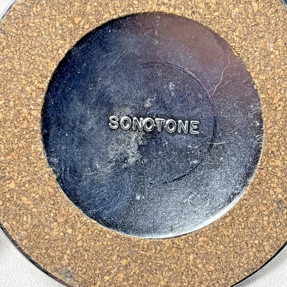 SONOTONE CM-10A 2 Microphones With Stands Vintage 1960s Silver Works Rare